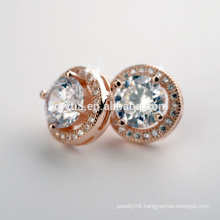 China Jewelry Manufacturer Wholesale Fancy round 925 sterling silver earring stud